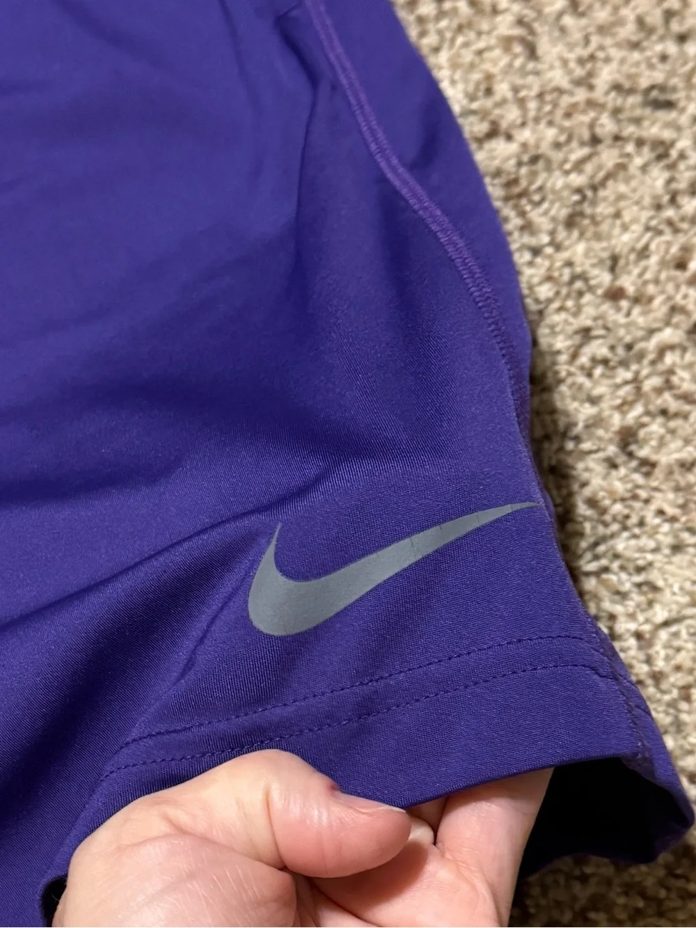 Nike Purple Navy Basketball Athletic Shorts Bundle of 2 - Mens Small